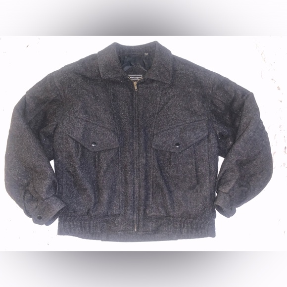 Vintage 100% Wool Charcoal Peter England Jacket - Picture 2 of 9